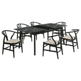 Crestmont Black Extension Leaf Dining Room Set