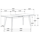Crestmont Black Extension Leaf Dining Room Set