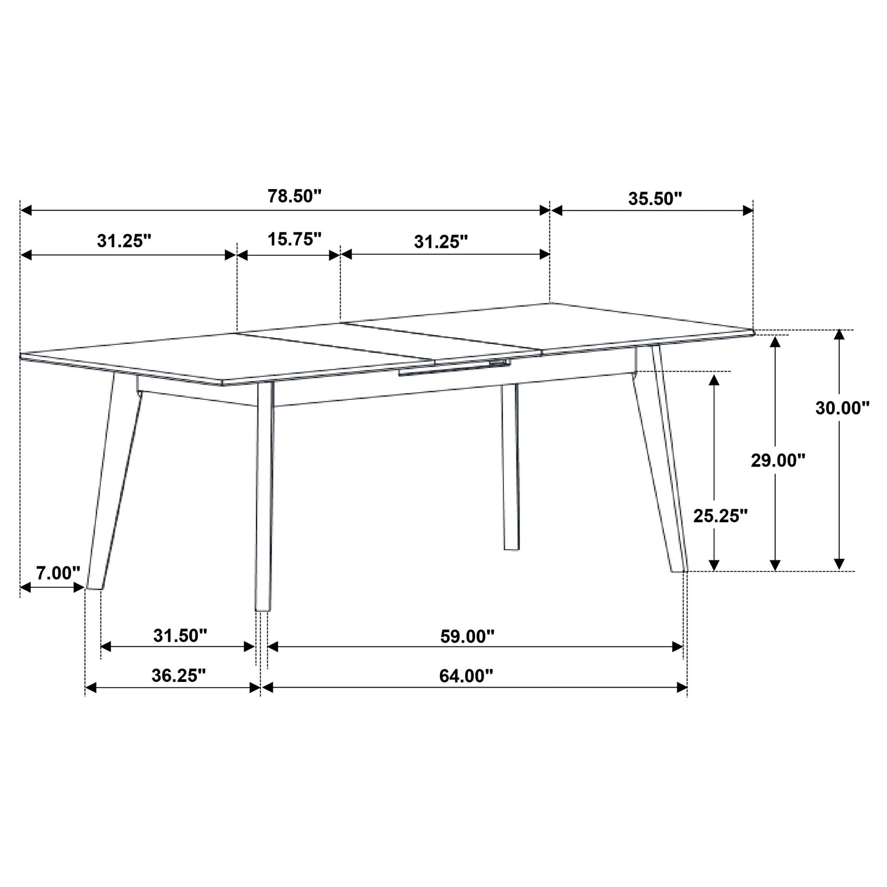 Crestmont Black Extension Leaf Dining Room Set