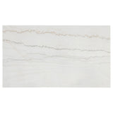 Averill 72-inch Rectangular White Marble Top Dining Table Coffee Bean