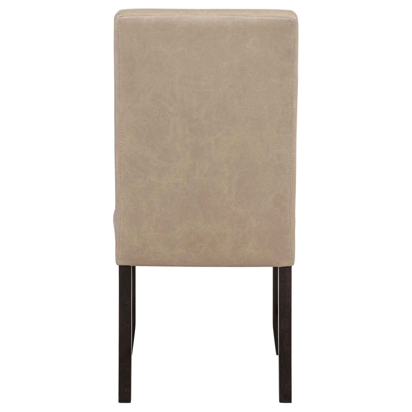 Averill Faux Leather Upholstered Dining Side Chair Tan (Set of 2)