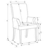 Herran Upholstered Arm Chair Beige