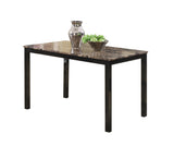 Aiden Brown/Black Contemporary Modern Wood And Veneers Rectangular 5-Piece Dining Room Set - Ella Furniture