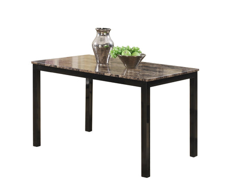 Aiden Brown/Black Contemporary Modern Wood And Veneers Rectangular 5-Piece Dining Room Set - Ella Furniture