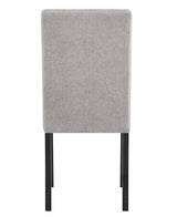 Forana Light Gray Upholstered Dining Room Set