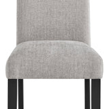 Forana Light Gray Upholstered Dining Room Set