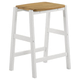 Edgeworth White Kitchen Island Counter Height Set