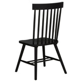 Andrews Windsor Spindle Back Dining Side Chair Black