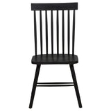 Andrews Windsor Spindle Back Dining Side Chair Black