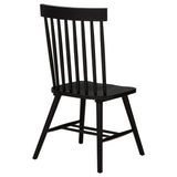 Andrews Windsor Spindle Back Dining Side Chair Black