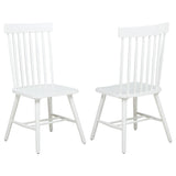 Andrews Windsor Spindle Back Dining Side Chair White