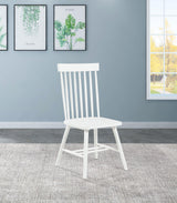 Andrews Windsor Spindle Back Dining Side Chair White