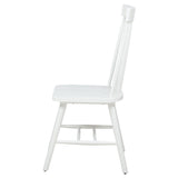 Andrews Windsor Spindle Back Dining Side Chair White