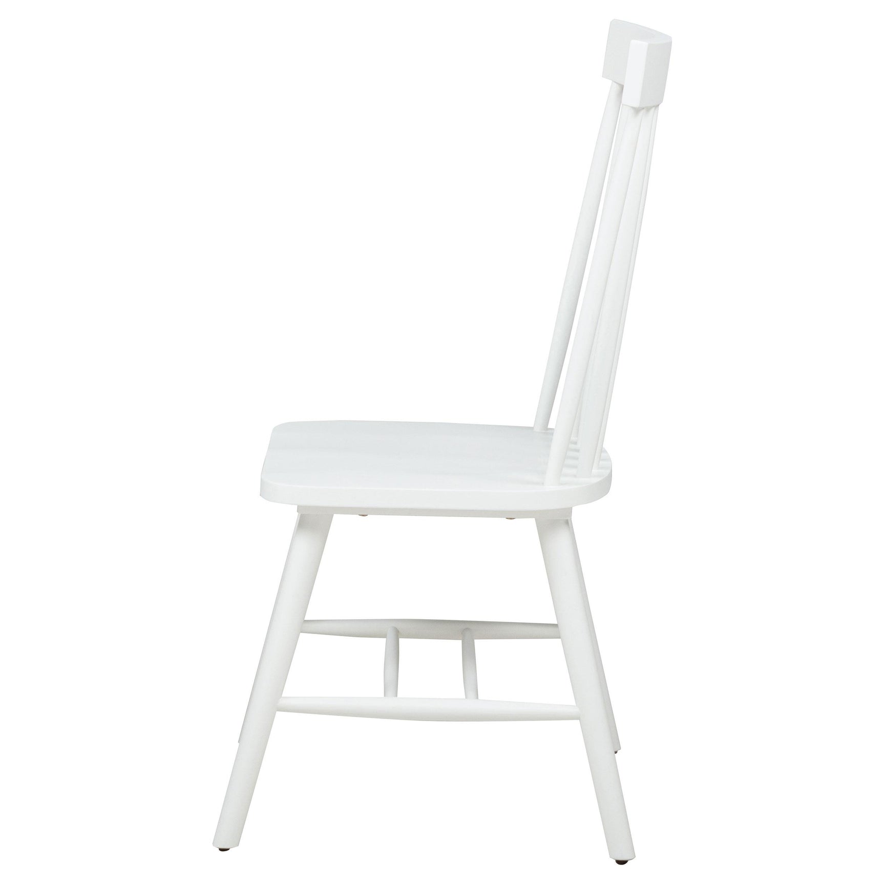 Andrews Windsor Spindle Back Dining Side Chair White
