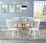 Andrews Windsor Spindle Back Dining Side Chair White