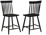 Andrews Windsor Counter Height Dining Side Chair Black