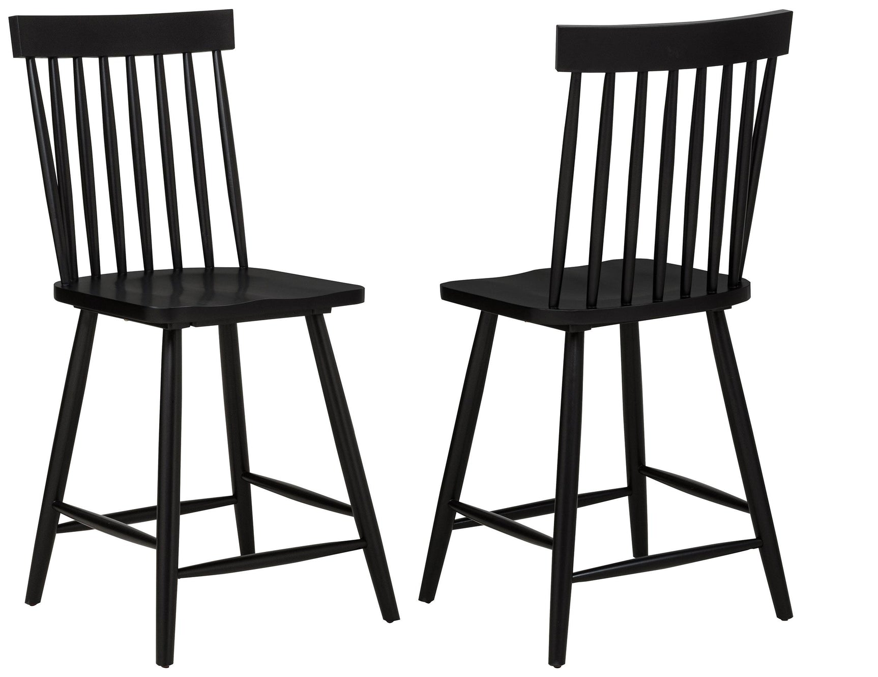 Andrews Windsor Counter Height Dining Side Chair Black