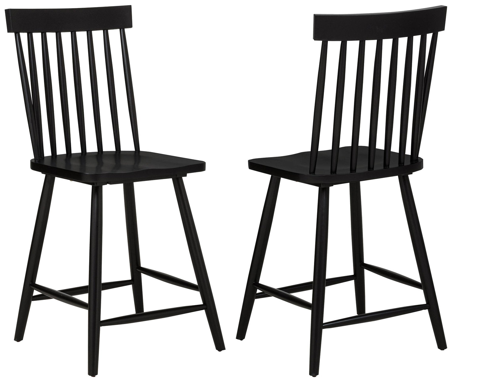 Andrews Windsor Counter Height Dining Side Chair Black