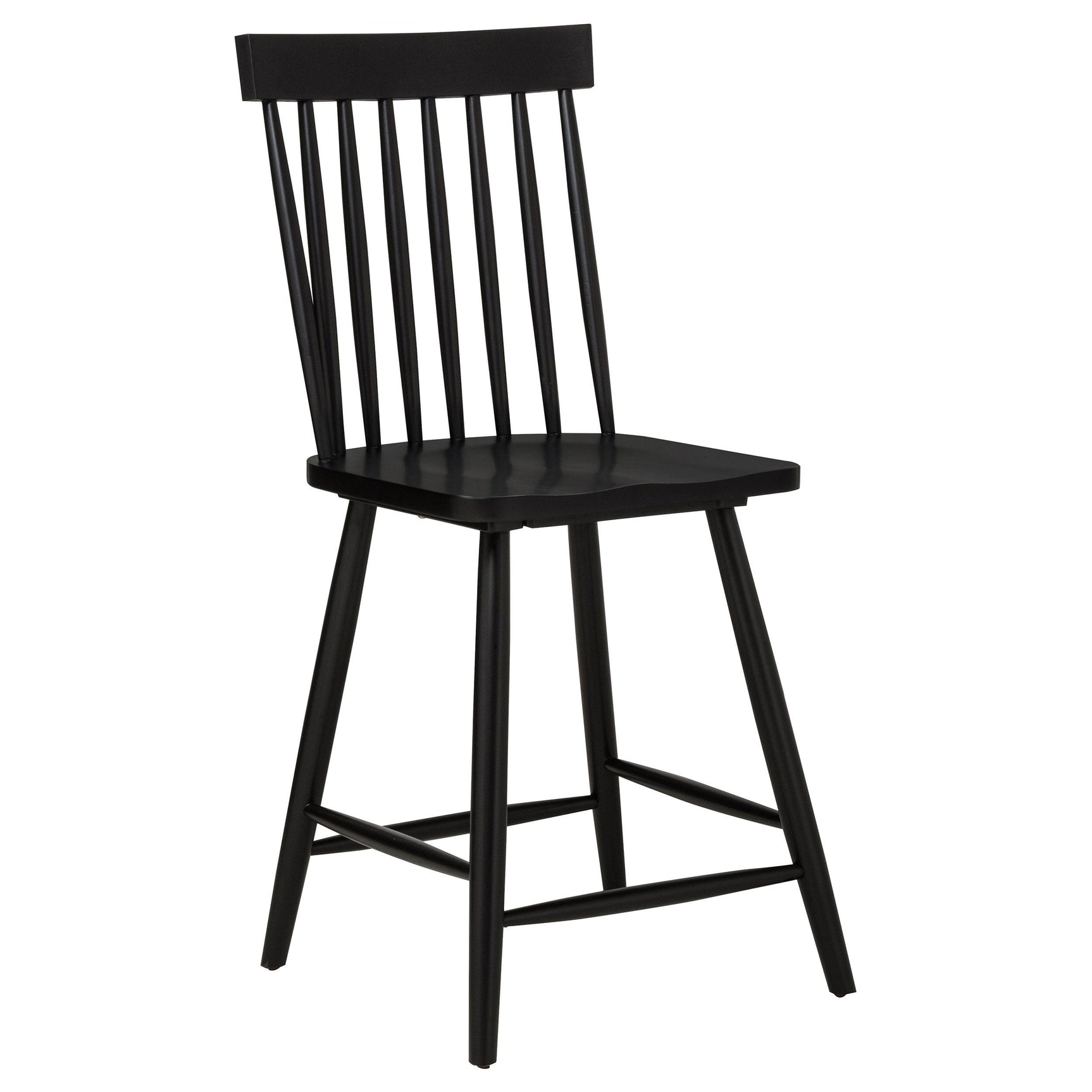 Andrews Windsor Counter Height Dining Side Chair Black