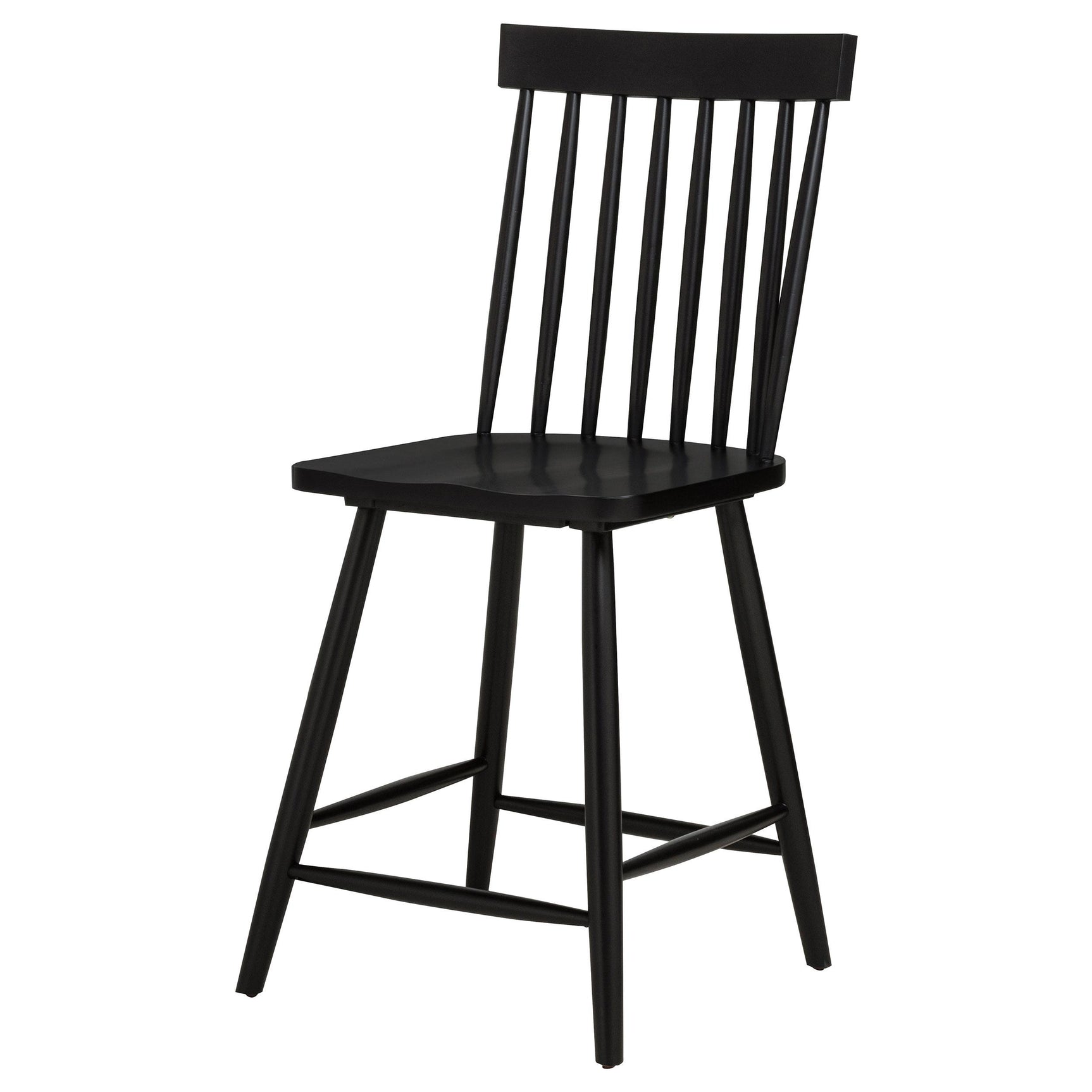 Andrews Windsor Counter Height Dining Side Chair Black