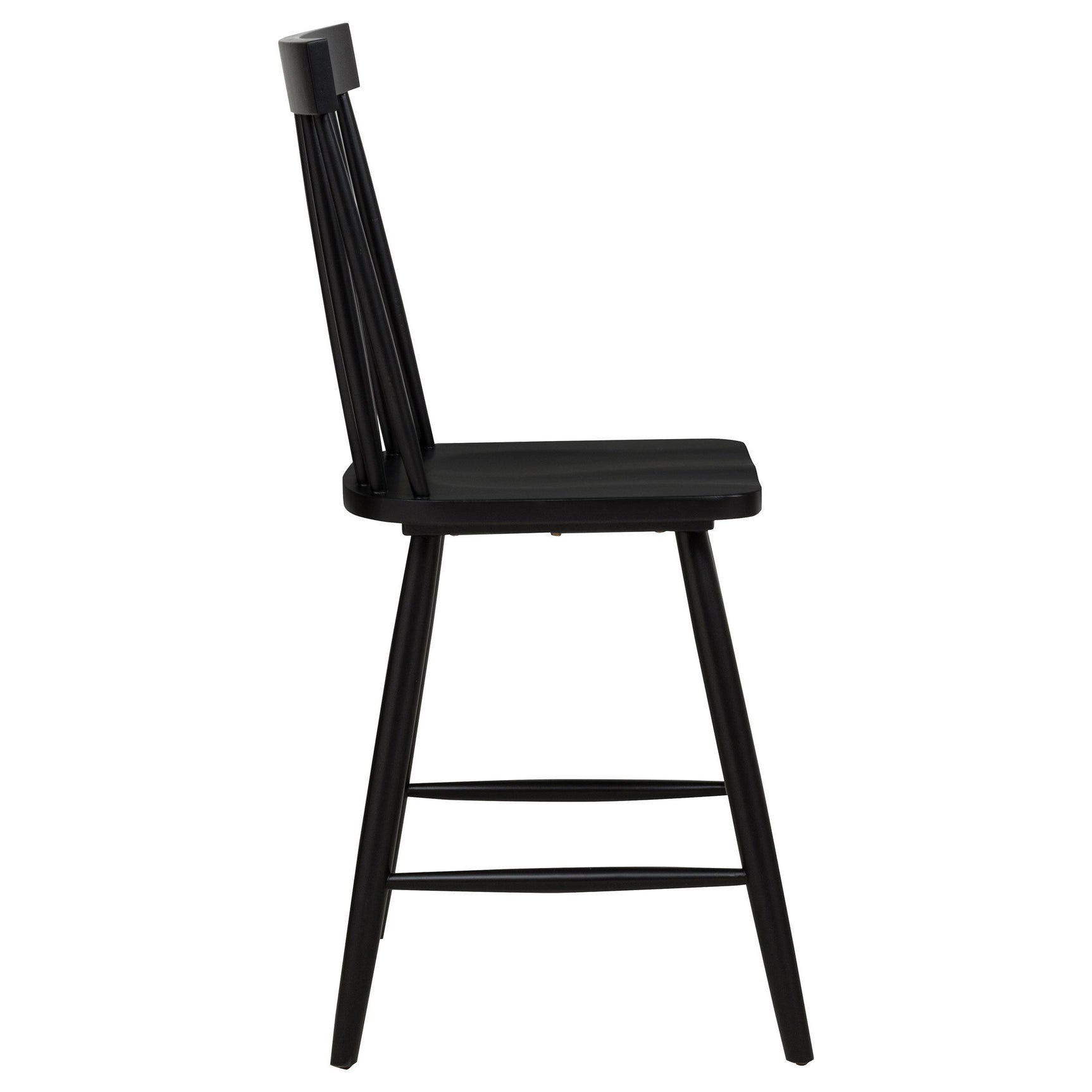 Andrews Windsor Counter Height Dining Side Chair Black