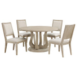 Trofello Whitewash Round Dining Room Set