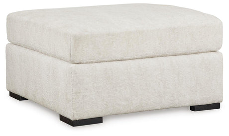Chessington Ivory 2-Piece Sectional with Ottoman — angled view