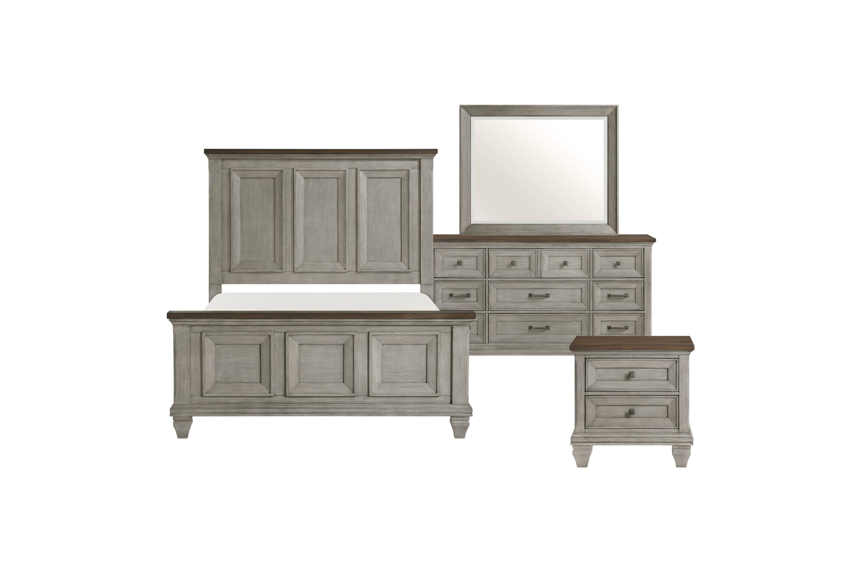 Renton Gray Panel Bedroom Set