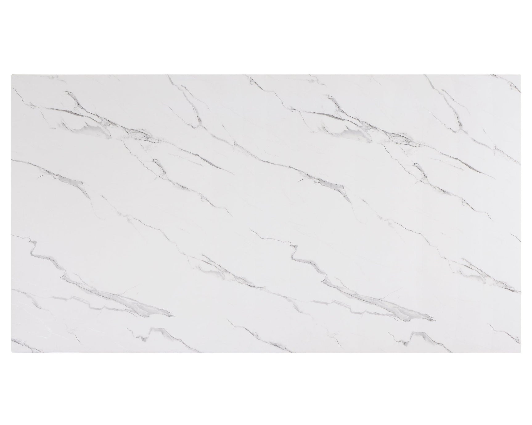 Vance White Black Marble Rectangular Dining Room Set