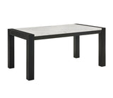 Jules Light Gray Faux Marble Dining Room Set