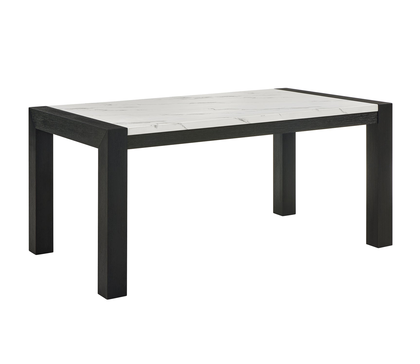 Jules Light Gray Faux Marble Dining Room Set