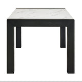 Jules Light Gray Faux Marble Dining Room Set