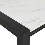 Jules Light Gray Faux Marble Dining Room Set