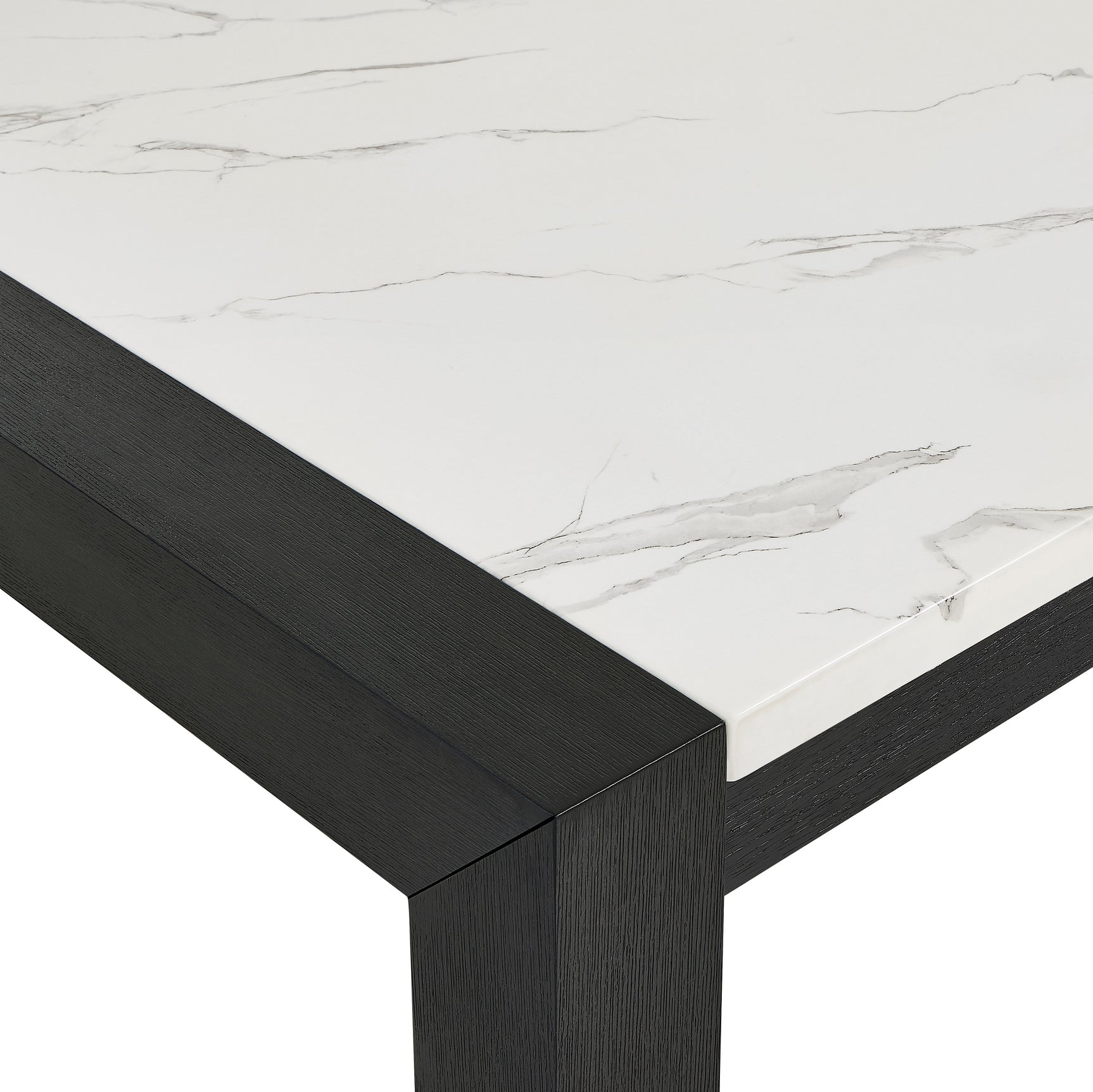 Jules Light Gray Faux Marble Dining Room Set