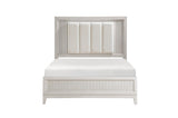 Florence Antique White Upholstered LED Panel Bedroom Set
