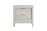 Florence Antique White Upholstered LED Panel Bedroom Set