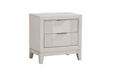 Florence Antique White Upholstered LED Panel Bedroom Set