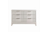 Florence Antique White Upholstered LED Panel Bedroom Set