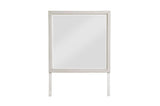 Florence Antique White Upholstered LED Panel Bedroom Set