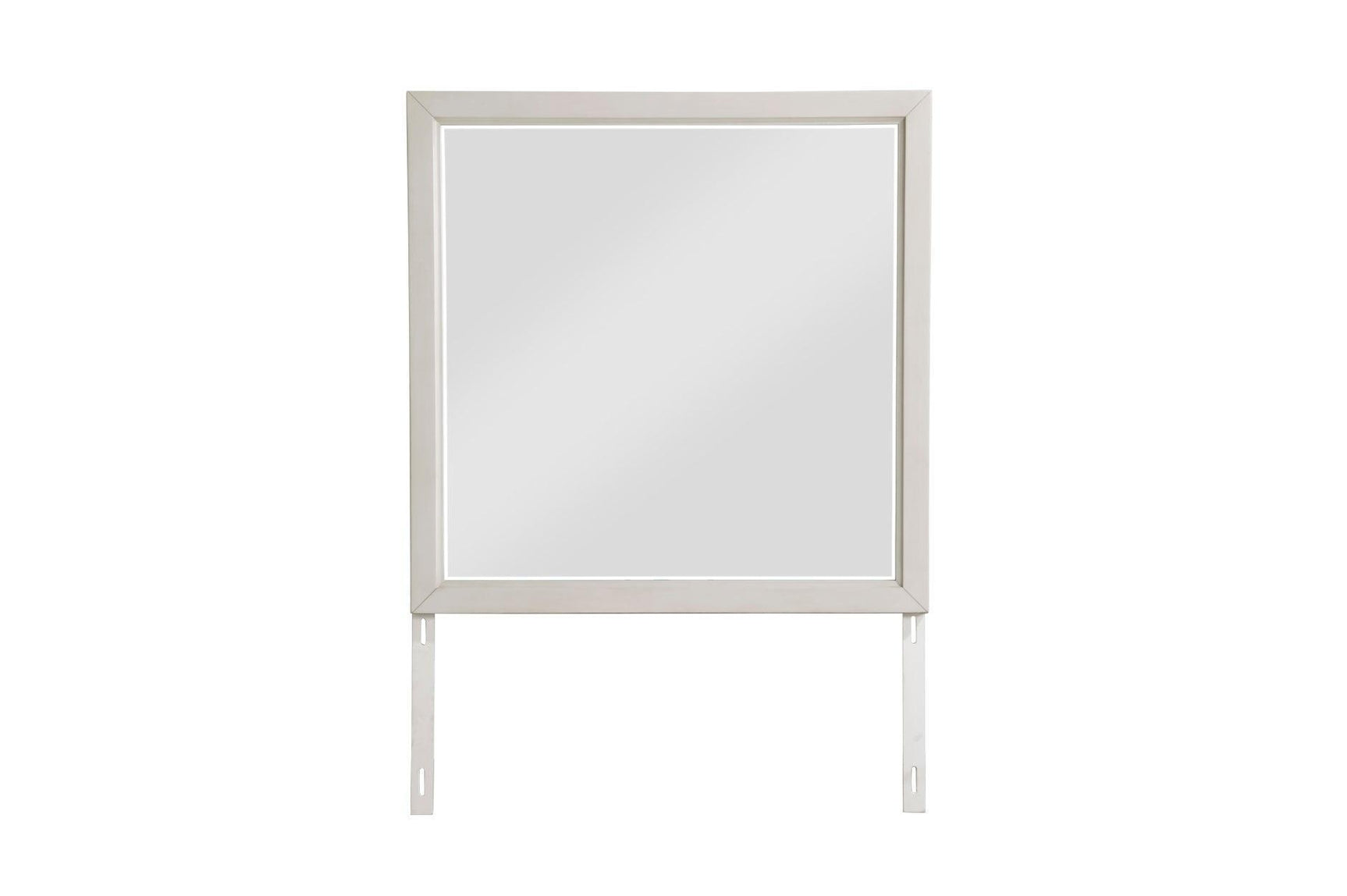 Florence Antique White Upholstered LED Panel Bedroom Set