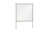 Florence Antique White Upholstered LED Panel Bedroom Set
