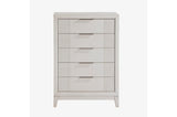 Florence Antique White Upholstered LED Panel Bedroom Set