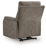 Crestmeade Fossil Faux Leather Power Lift Recliner