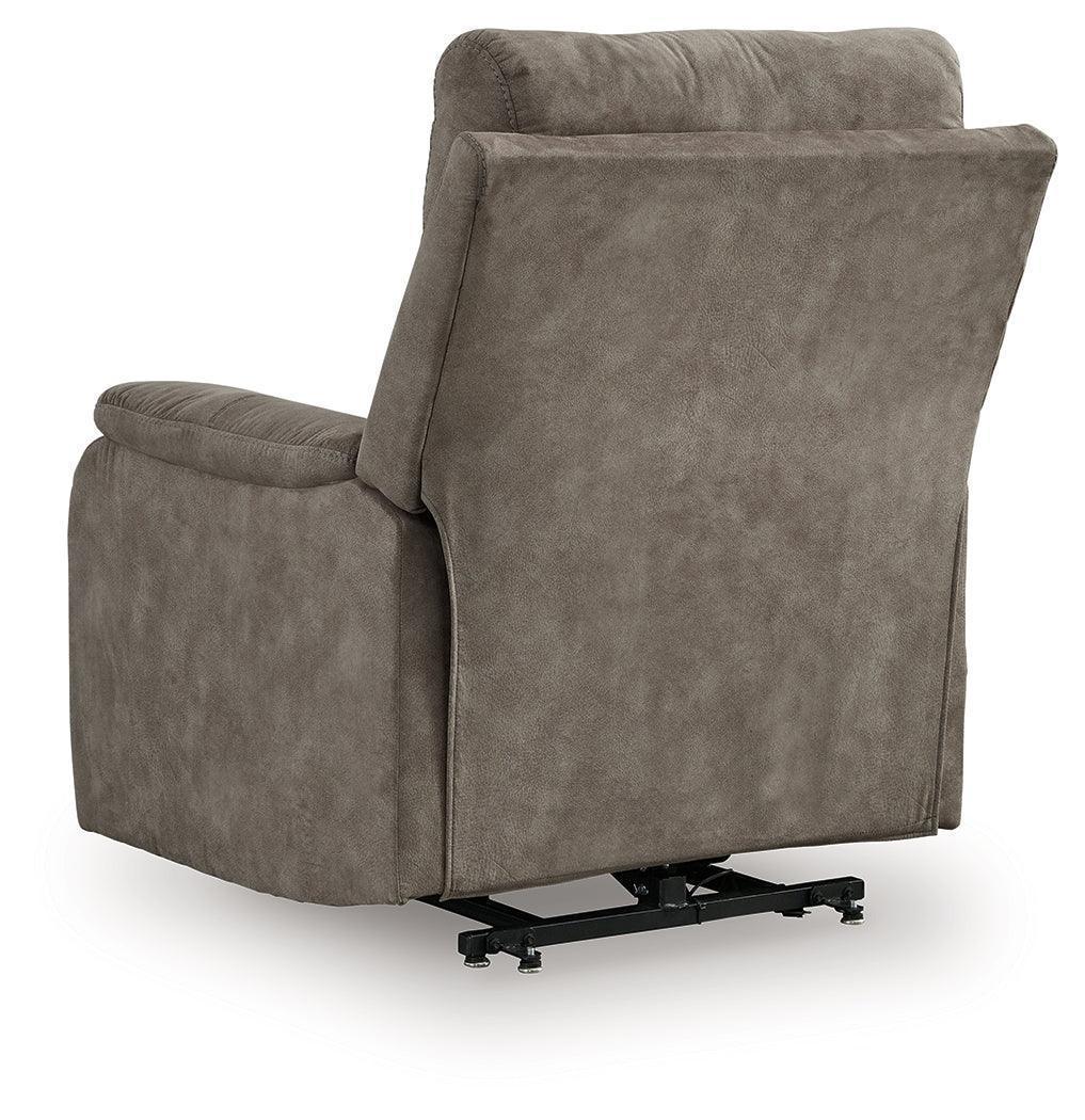 Crestmeade Fossil Faux Leather Power Lift Recliner