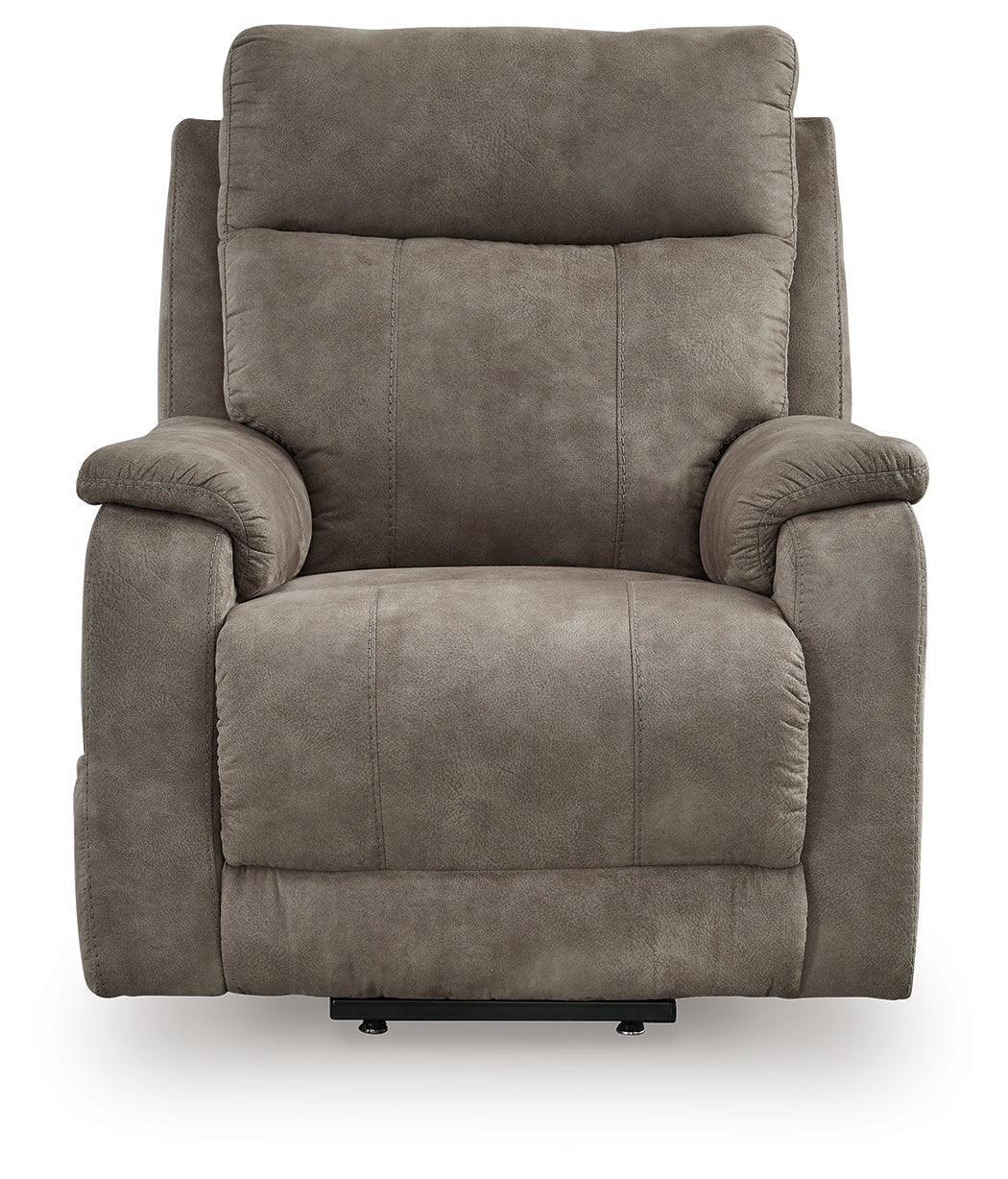 Crestmeade Fossil Faux Leather Power Lift Recliner