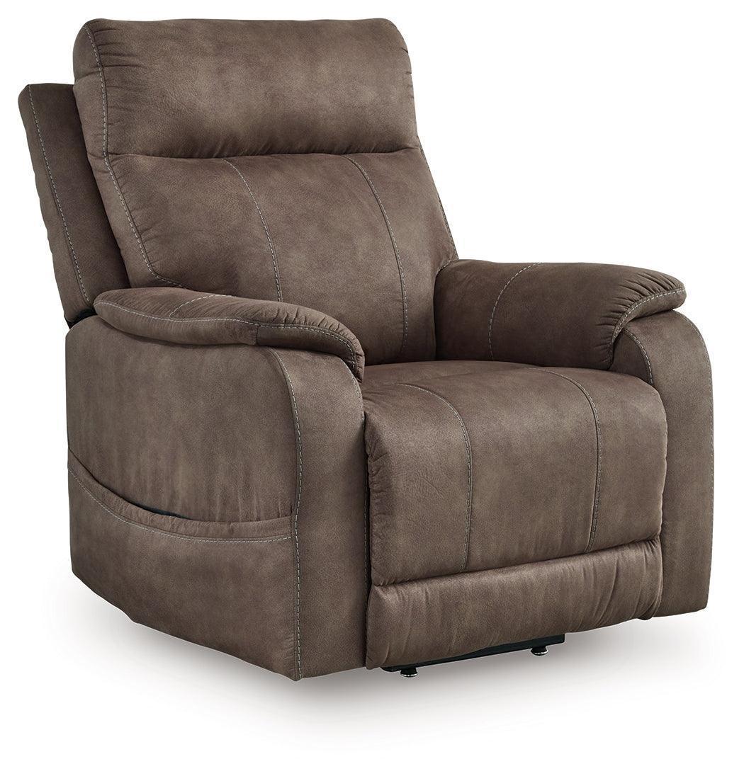 Crestmeade Espresso Faux Leather Power Lift Recliner