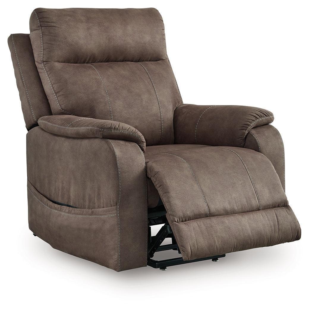 Crestmeade Espresso Faux Leather Power Lift Recliner