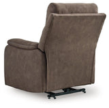 Crestmeade Espresso Faux Leather Power Lift Recliner