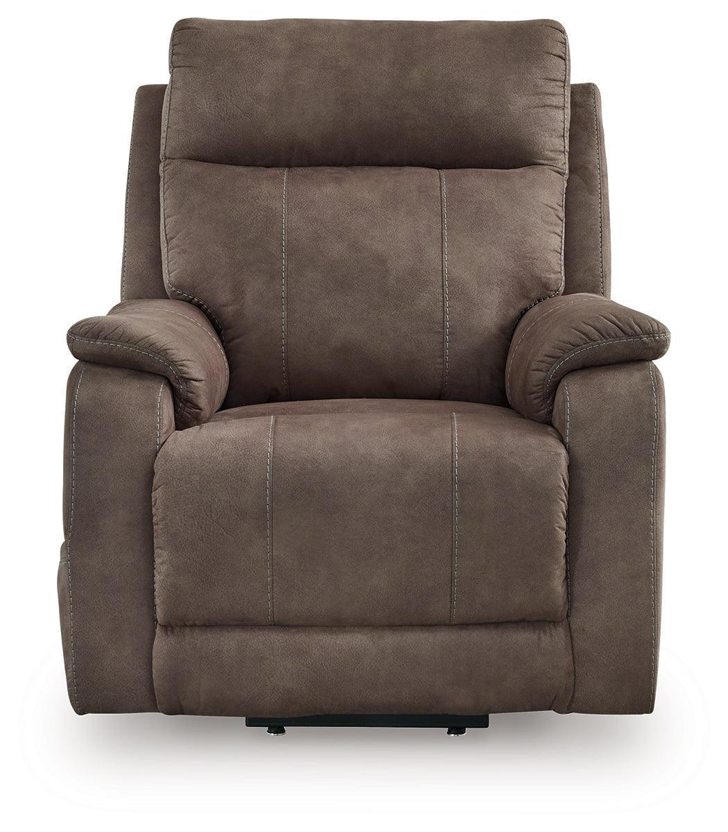 Crestmeade Espresso Faux Leather Power Lift Recliner