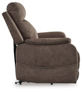 Crestmeade Espresso Faux Leather Power Lift Recliner